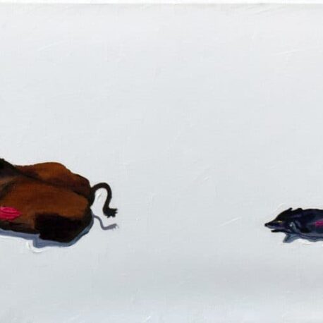 The Chase. Oil. 12"X48". Original Available.