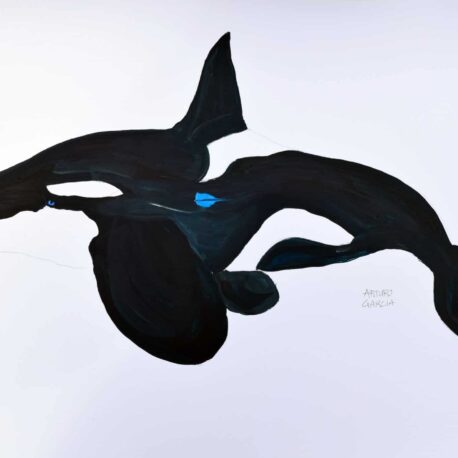 The Black Fish. 12"X18". Acrylic on Fine Finch Paper