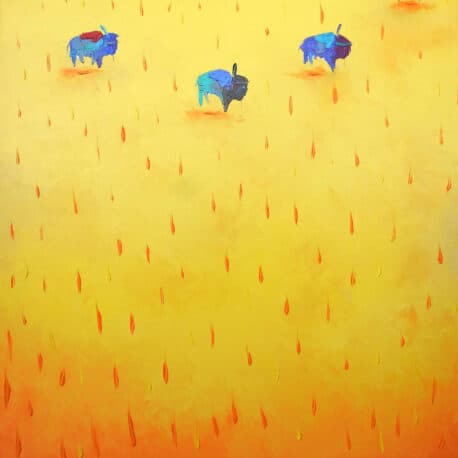 Buffalo Walkers. Oil. 24"X30" Available