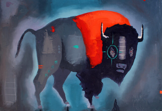 Warrior of the Summer Moon. Oil. 24"X30" Available